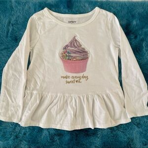 Carter’s Toddler Girl Long Sleeve Graphic Tee Size 4T